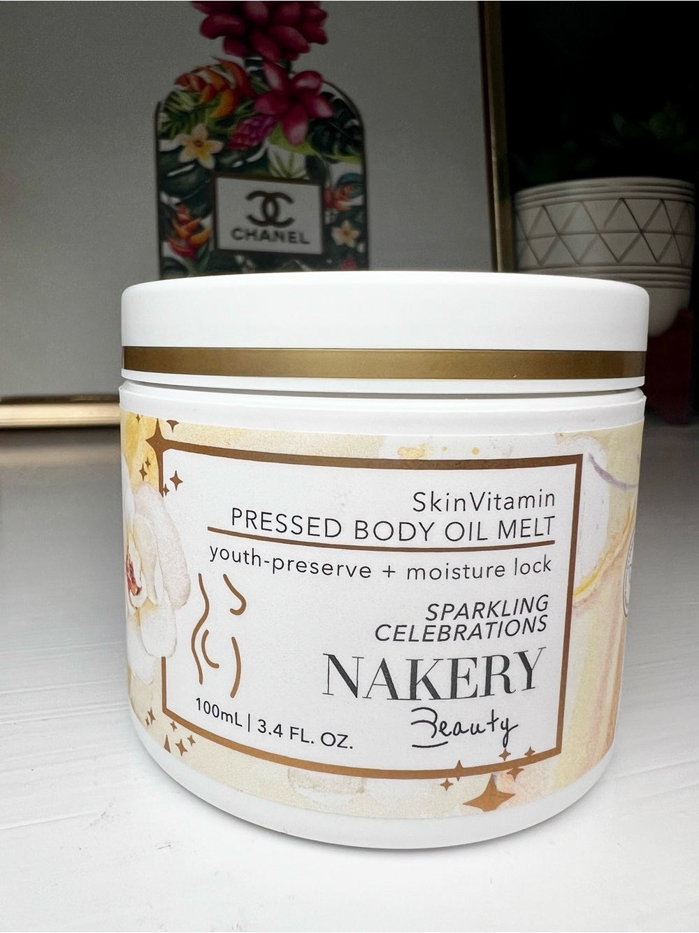 Nakery Beauty SkinVitamin Pressed Body Oil Melt In Sparkling Celebrations - Picture 5 of 8